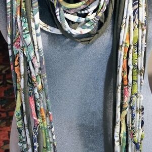 Colorful Fabric Strand Necklace